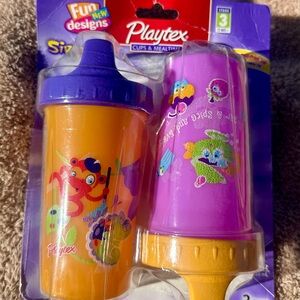 Vintage Playtex Sipster Cup Stage 3 12+ Months 2 Pack NEW Sealed Early 2000s